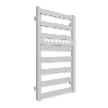 Grzejnik drabinkowy TERMA VIVO, podłączenie SX, wym. 910 x 500 mm, kolor srebro (farba), moc 350W