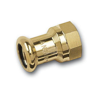Mufa SANHA PURAPRESS, brąz, 18 mm x 1/2'' (zw x GW)