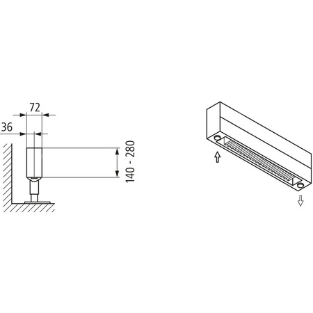 Kermi konwektor KNN21 280x72x4000 RAL 9016, 6 bar, z osłoną, podł. Uni