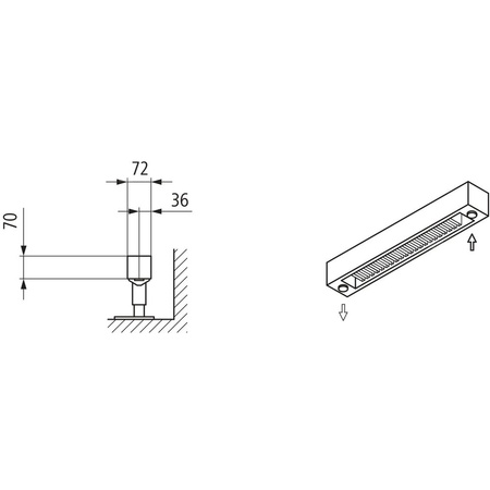 Kermi konwektor KNN21 140x72x500 RAL 9016, 6 bar, z osłoną, podł. Uni
