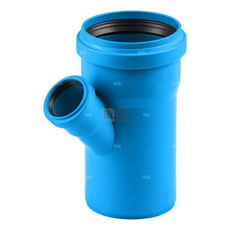 Trójnik MAGNAPLAST Ultra dB UDBEA 67' PP-m DN 110 x DN 50 x DN 110 (ww x ww x wz), kolor niebieski