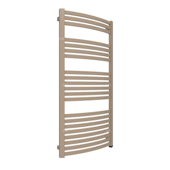 Grzejnik elektryczny TERMA DEXTER ONE 1220 x 600 mm, kolor kwarc, moc 800 W, podłączenie E8, kabel prosty bez wtyczki czarny