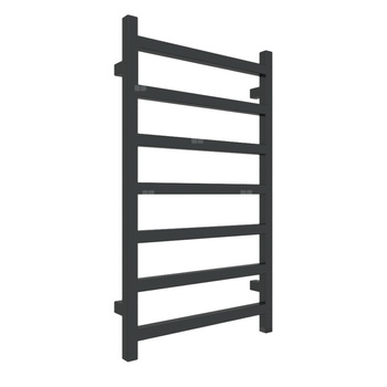 Grzejnik drabinkowy TERMA SIMPLE ONE, podłączenie S8, wym. 840 x 500 mm, kolor czarny jak kruk mat RAL9005, moc 306W