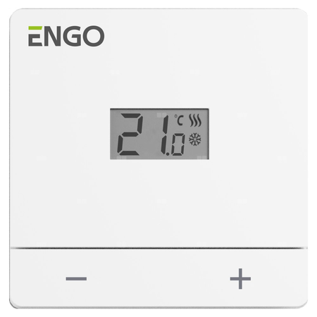 Termostat ENGO CONTROLS EASY-24W trój-/czteroprzewodowy zasilanie 24 v AC włącz/wyłącz 5-35'C 230 V 3 A
