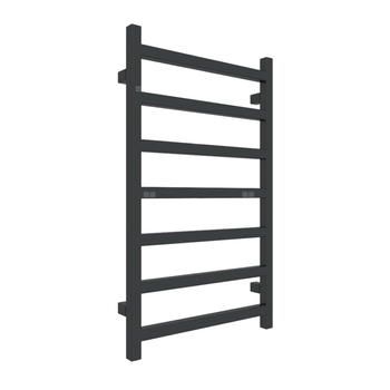 Grzejnik drabinkowy TERMA SIMPLE, podłączenie SX, wym. 840 x 500 mm, kolor czarny jak kruk soft RAL9005, moc 306W