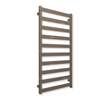 Grzejnik elektryczny TERMA VIVO ONE 1150 x 600 mm, kolor kwarc, moc 600 W, podłączenie E1, kabel spiralny z wtyczką szary