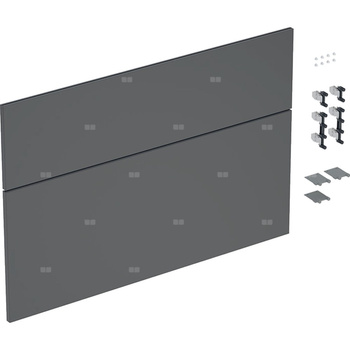 Zestaw frontów szuflad (2 szt.) do dolnej szafki pod umywalkę GEBERIT iCon, kol. lava matowy szer.900 mm