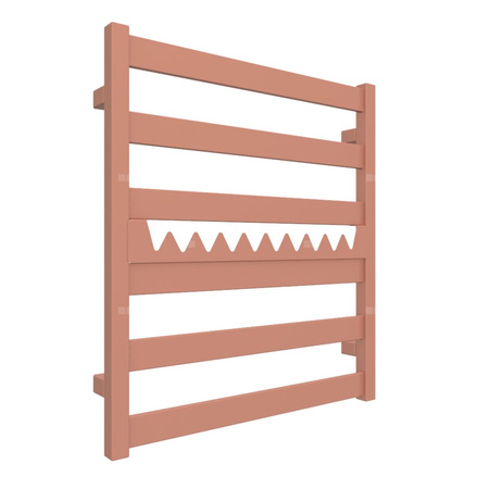 Grzejnik drabinkowy TERMA VIVO, podłączenie ZX, wym. 670 x 600 mm, kolor sienna (farba), moc 320W