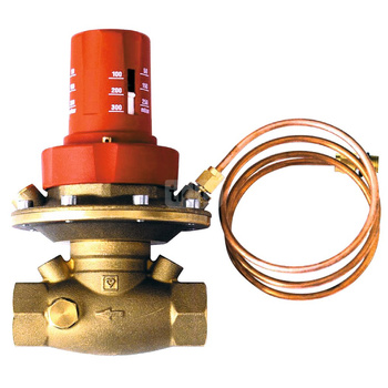 Regulator ciśnienia różnicowego HERZ 4007, mosiądz DN 25, zakres przepł. 5…30 kPa