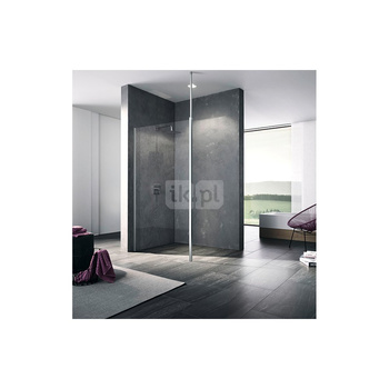 Kermi Walk-In XB WDR 1200x 2000 BV: 1180-1200 srebro wysoki połysk, szkło ESG przezroczyste z Clean