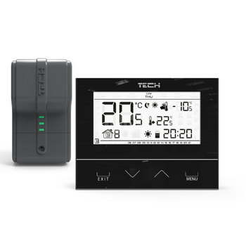 Bezprzewodowy regulator pokojowy dwustanowy czarny, model ST-292 v2