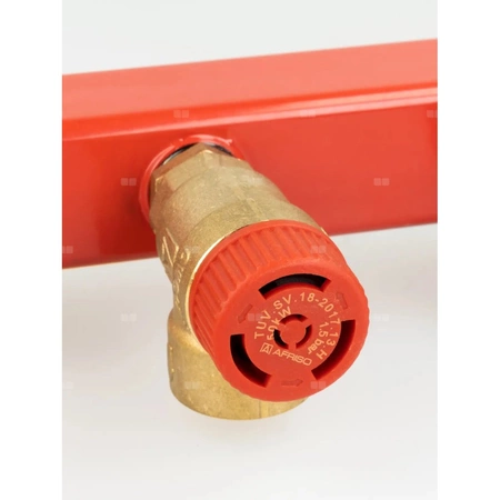 Zespół przyłączeniowy AFRISO BSS 3/4'' GW x GW, max. 1.5 bar + wskaźnik ciśnienia