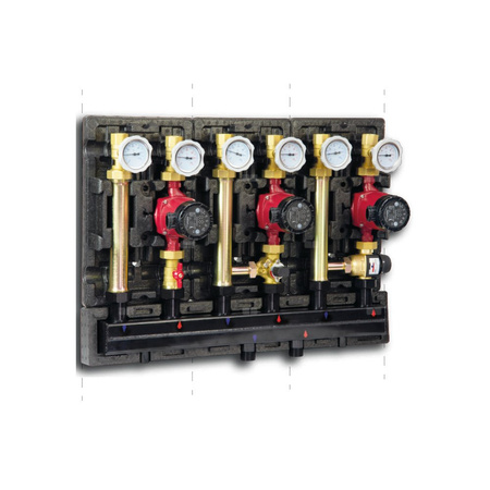 PHA-1002 Rozdzielacz CO, DN25 2-obwod z izolacją EPP