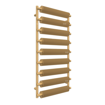 Grzejnik drabinkowy TERMA RIBBONT, podłączenie SX, wym. 1210 x 600 mm, kolor złoty połysk