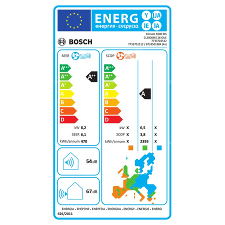 Klimatyzacja, jednostka zewnętrzna BOSCH TERMOTECHNIKA Climate 5002 8.2 kW