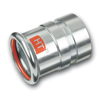 Nypel SANHA Therm Industry, stal (Cynk/nikiel), 42 mm x 48,3 mm (zw x GW)