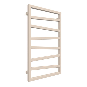 Grzejnik drabinkowy TERMA ZIGZAG, podłączenie ZX, wym. 835 x 500 mm, kolor jasna kość słoniowa RAL1015, moc 300W