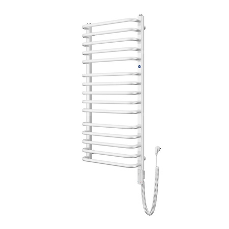 Grzejnik elektryczny (suszarka) INSTAL-PROJEKT Bolero Electro, wym. 1230 (1335 z grzałką)/400 mm, kolor biały połysk, moc 600 W