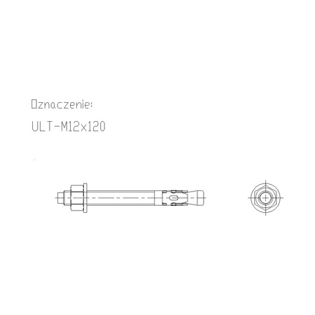 Kotwa uniwersalna ULT 12X120mm