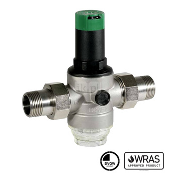 Regulator ciśnienia, 11/4", ze stali nierdzewnej, przyłącza gwintowane