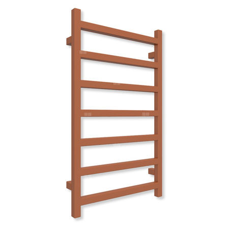 Grzejnik drabinkowy TERMA SIMPLE, podłączenie ZX, wym. 840 x 500 mm, kolor jasna Cu (farba), moc 306W