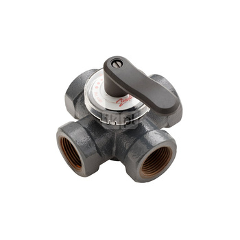 Zawór HRE 4 PN6 20/6.3 obrotowy, 4-drogowy Rp3/4 do układów centralnego ogrzewania