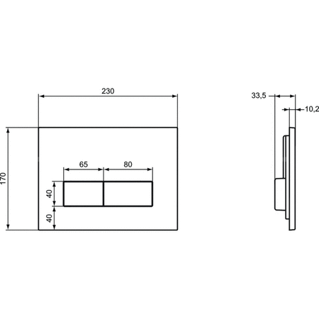 Płyta kontrolna mechanika 230x33,5x170 mm, mechanika - MULTI SUITES - FINISHED PRODUCTS