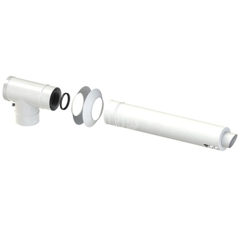 CONCEPT Zestaw powietrzno-spalinowy poziomy przez ścianę Ø 60/100 do kotłów kondensacyjnych