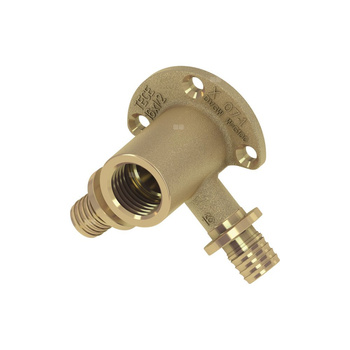 Kolano naścienne 90' TECE flex, mosiądz, 16 mm x 1/2'' (zz x GW), 16 mm