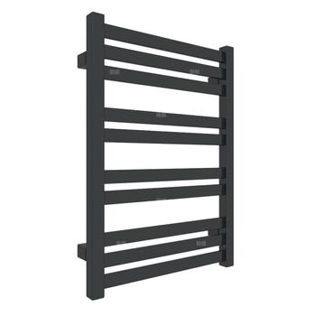 Grzejnik drabinkowy TERMA MARLIN, podłączenie SX, wym. 600 x 430 mm, kolor czarny jak kruk mat RAL9005, moc 244W