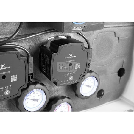 Grupa pompowa AFRISO PrimoBox AZB 405 GZ x GW 3/4'' x 3/4'', z izolacją, z siłownikiem arm 141