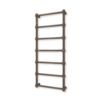 Grzejnik elektryczny TERMA RETRO 1170 x 500 mm, kolor szlachetny brąz, moc 300 W, podłączenie E8, kabel spiralny z wtyczką