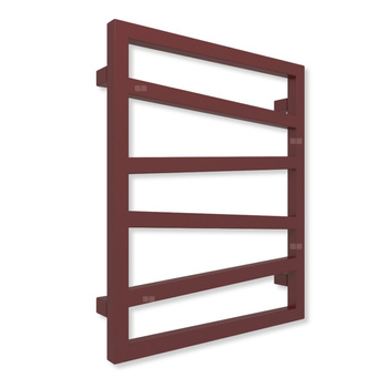 Grzejnik drabinkowy TERMA ZIGZAG, podłączenie SX, wym. 600 x 500 mm, kolor red wine (farba), moc 248W
