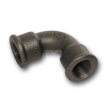 Łuk 90' SANHA 2#, żeliwo (czarny), 1 1/2'' (GW)