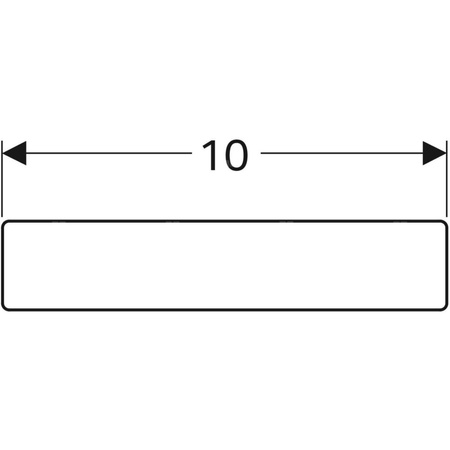 Uchwyt magnetyczny Geberit: 10x2x0.5cm, 