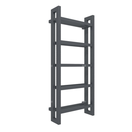 Grzejnik elektryczny TERMA STAND E 1150 x 500 mm, kolor metaliczna czerń, moc 600 W, podłączenie E8, kabel przyłącze ts1/ss1