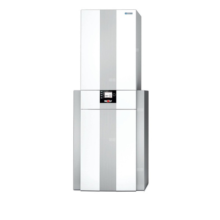 Pakiet - Kocioł gazowy dwufunkcyjny WOLF CGS-2-14/120L z modułem wyświetlacza AM kondensacyjny stojący 2.1 -15.2kW + Zasobnik c.w.u 120L
