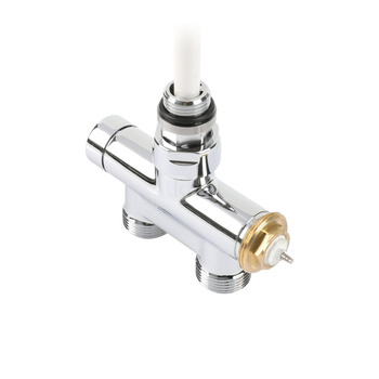 Zawór termostatyczny prosty z rurką zanurzeniową 50 oś CYLINDER, GZ 1/2"-GZ 3/4", Chrom, (V86610B)