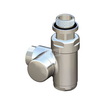 Zawór HERZ De Luxe (wersja prawa) chrom do armatury sanitarnej 1/2'' x 1/2'' Gwint wewnętrzny-Gwint wewnętrzny