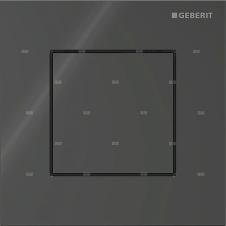 Przycisk uruchamiający Geberit typ 40 do systemu spłukiwania pisuarów z pneumatycznym uruchamianiem spłukiwania, kwadratowy: Czarny
