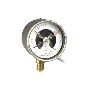 Manometr z rurką Bourdona AFRISO RF kontaktowy magnetyczny MK1 0/100 bar G1/2B radialne fi 100 mm, kl. 1,0%
