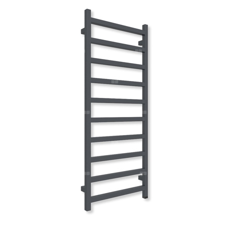 Grzejnik elektryczny TERMA SIMPLE ONE 1200 x 500 mm, kolor metaliczny szary, moc 300 W, podłączenie E8, kabel prosty bez wtyczki szary