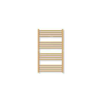 Grzejnik drabinkowy TERMA FIONA, podłączenie ZX, wym. 900 x 530 mm, kolor szczotkowany mosiądz (farba), moc 407W