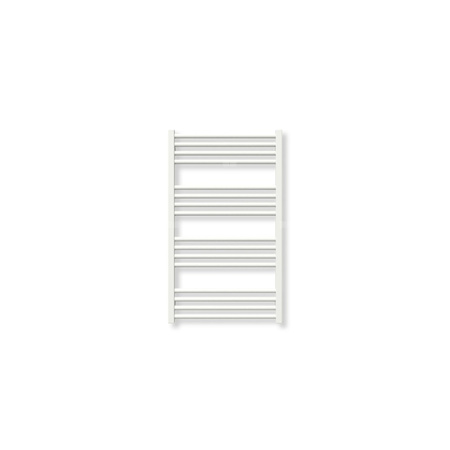 Grzejnik elektryczny TERMA FIONA 900 x 530 mm, kolor biały soft, moc 400 W, podłączenie E1, kabel spiralny z wtyczką biały