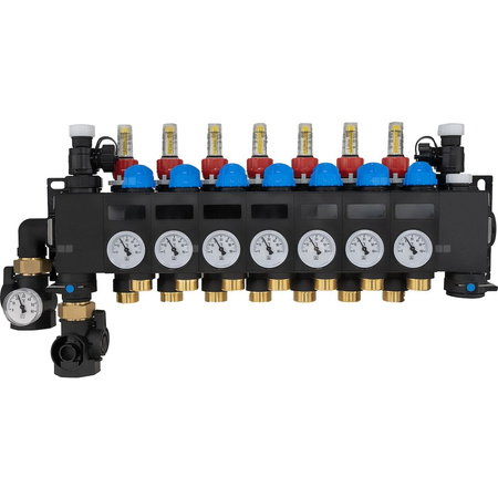 ProCalida CC 1 na 7 obiegów grzewczych, rotametry 0,75÷3,75 l/min