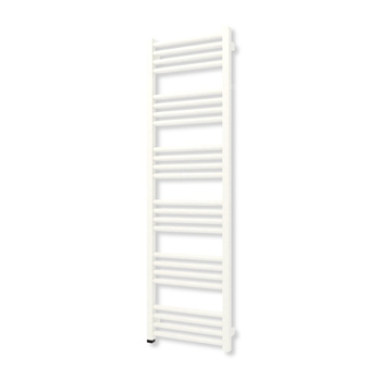 Grzejnik elektryczny TERMA FIONA ONE 1380 x 400 mm, kolor biały drogowy RAL9016, moc 600 W, podłączenie E8, kabel prosty bez wtyczki biały