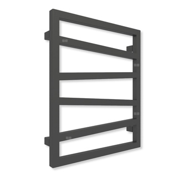 Grzejnik drabinkowy TERMA ZIGZAG, podłączenie SX, wym. 600 x 500 mm, kolor czarny RAL9011 (farba), moc 248W