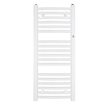 Grzejnik drabinkowy INSTAL-PROJEKT OMEGA R, wym. 686 x 500 mm, kolor biały/white silk, moc 340W