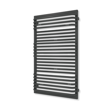 Grzejnik drabinkowy TERMA POC 2, podłączenie SX, wym. 1040 x 600 mm, kolor czarny jak kruk soft (farba), moc 743W