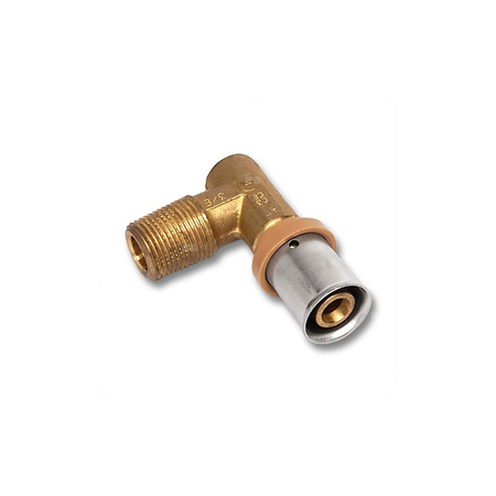 Kolano 90' SANHA 3fit Press pb-free dwuczęściowy, brąz, 20 mm x 3/4'' (zw x GZ)